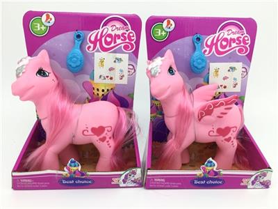 With high-grade silver leaf rainbow large pegasus IC music two conventional comb stickers - OBL814442