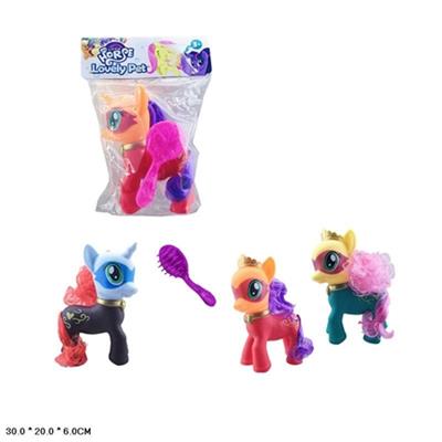 Three new medium evade glue colour Ma Baoli currycomb mixed - OBL814457