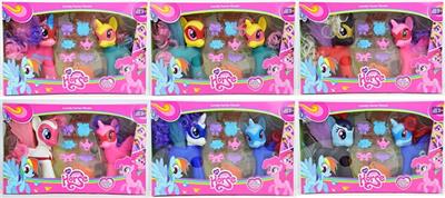 Big color horse with light music lotteries comb hair clips - OBL814464