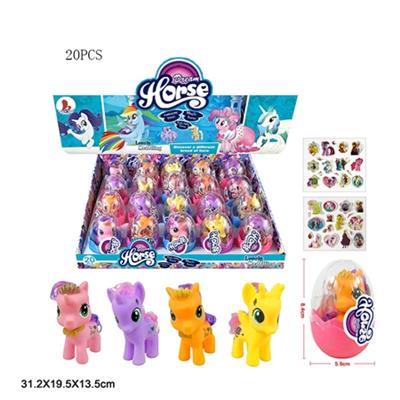 High-grade PVC egg paragraphs 4 Ma Baoli take horse sticker four four-color mixed 20 PSC - OBL814465