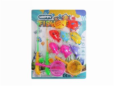 8 bottle blowing fish rod 2 nets - OBL814646