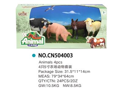 4只农场动物套装 - OBL814897