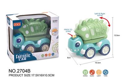 Electric dinosaur sanitation car lights (music) - OBL815115