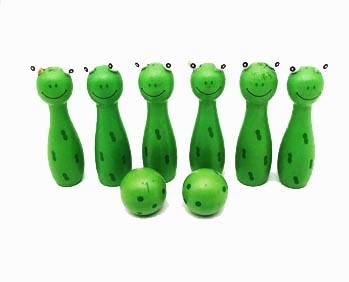 Net bag wooden animal bowling - OBL815149