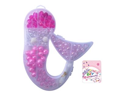 Children’s mermaid gout beaded red (about 110 grains of bead) - OBL815591