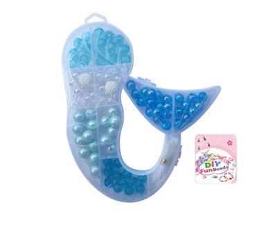 Children’s blue mermaid fun beads (about 110 grains of bead) - OBL815592