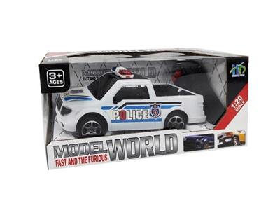 1:20二通带3D灯皮卡遥控警车（不包电） - OBL815727