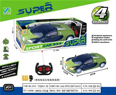 1：14四通带前灯裂纹黑窗遥控车（不包电） - OBL815764