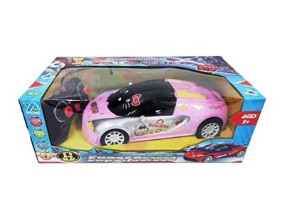 1 : 14四通带3D灯光、前灯KT猫遥控车(不包电) - OBL815778