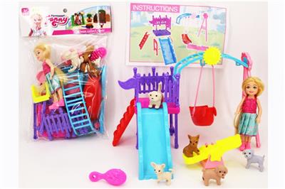 5.5 -inch barbie and park suits/pet dog theme - OBL816314
