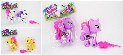 Elven horses and comb set (3, orange) - OBL816322