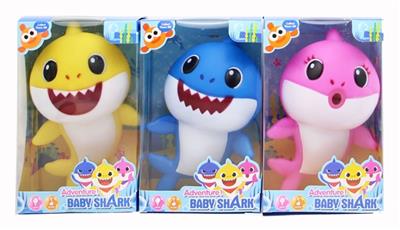 搪胶大鲨鱼装搪胶三色带灯光音乐 - OBL816711