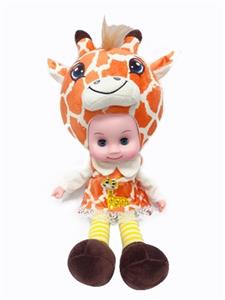 18寸长颈鹿音乐娃娃 - OBL817162