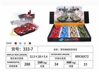 Inertia collision deformation of the tank - OBL817904