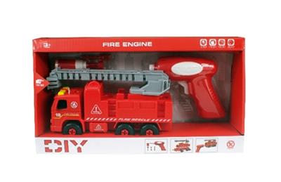 DIY拆装云梯消防车       （带IC，带电动螺丝刀） - OBL818270