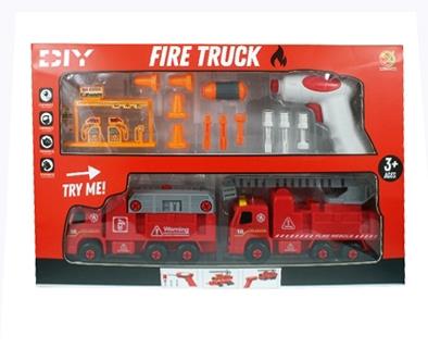 拆装消防车套装      （带IC，带电动螺丝刀） - OBL818276