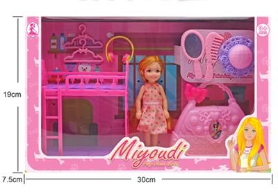 5.5 -inch MIDI doll beautiful bedroom - OBL818610