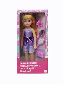 18寸活眼长发俄语带配件IC时尚女孩 - OBL819037