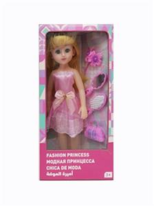 18寸活眼长发俄语带配件IC时尚女孩 - OBL819038