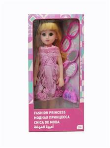 18寸活眼长发俄语带配件IC时尚女孩 - OBL819044