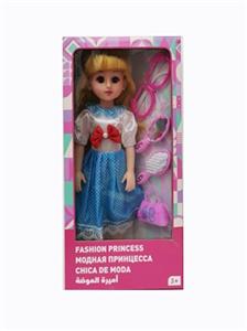 18寸活眼长发俄语带配件IC时尚女孩 - OBL819048