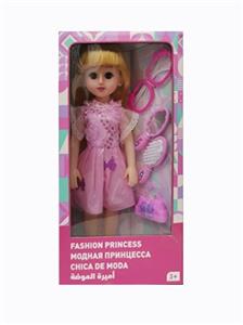 18寸活眼长发俄语带配件IC时尚女孩 - OBL819053