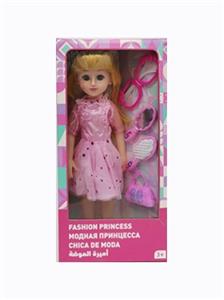 18寸活眼长发俄语带配件IC时尚女孩 - OBL819054