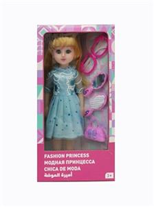 18寸活眼长发俄语带配件IC时尚女孩 - OBL819055