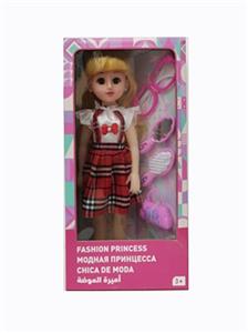 18寸活眼长发俄语带配件IC时尚女孩 - OBL819057