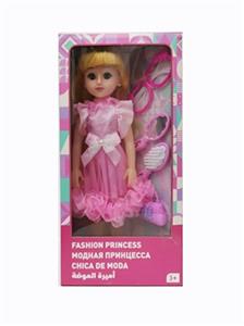 18寸活眼长发俄语带配件IC时尚女孩 - OBL819059