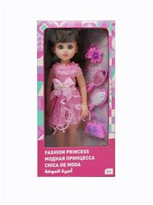 18寸活眼长发俄语带配件IC时尚女孩 - OBL819065