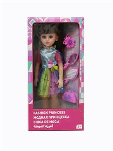 18寸活眼长发俄语带配件IC时尚女孩 - OBL819066