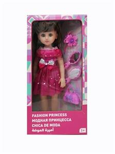 18寸活眼长发俄语带配件IC时尚女孩 - OBL819067