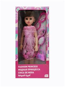 18寸活眼长发俄语带配件IC时尚女孩 - OBL819068