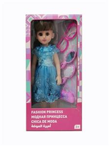 18寸活眼长发俄语带配件IC时尚女孩 - OBL819069