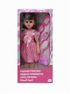 18寸活眼长发俄语带配件IC时尚女孩 - OBL819073