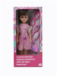 18寸活眼长发俄语带配件IC时尚女孩 - OBL819077