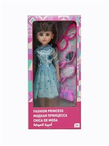 18寸活眼长发俄语带配件IC时尚女孩 - OBL819079