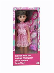 18寸活眼长发俄语带配件IC时尚女孩 - OBL819080