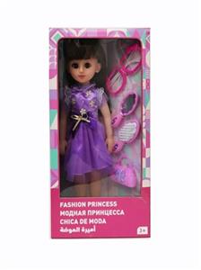 18寸活眼长发俄语带配件IC时尚女孩 - OBL819084