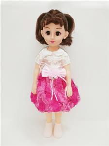 18寸英文IC活眼长发带配件时尚女孩 - OBL819136