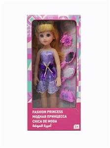 18寸英文IC活眼长发带配件时尚女孩 - OBL819137