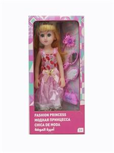 18寸英文IC活眼长发带配件时尚女孩 - OBL819139