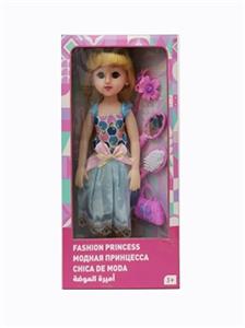 18寸英文IC活眼长发带配件时尚女孩 - OBL819140