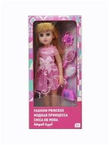 18寸英文IC活眼长发带配件时尚女孩 - OBL819141