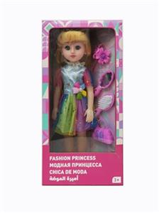 18寸英文IC活眼长发带配件时尚女孩 - OBL819142