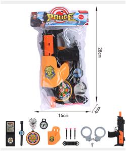 警察软弹枪套装(10件套) - OBL819868