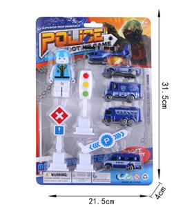 警察滑行车套装(9件套) - OBL819872