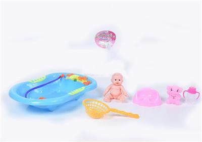 Bath 5 inch glue doll set - OBL820404