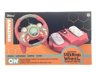 趣味方向盘(2.4G脚踏) - OBL820873